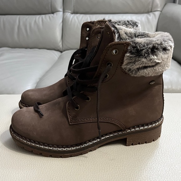 Pajar Women's Nubuck Leather Ankle Boots - Made in Portugal - EU 40/ US 8.5 - Picture 4 of 13